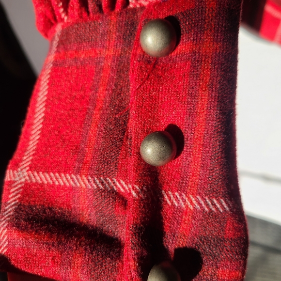 NY Collection women's plus size long sleeve  plaid top, size 1X - Picture 5 of 6